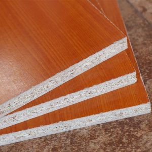 Smooth Melamine Covered Particle Board / Household Wood Veneer Particle Board