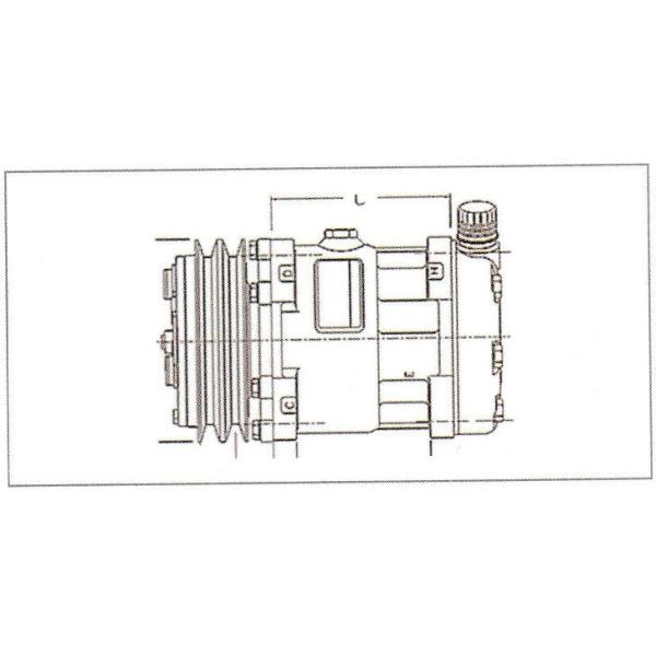ALA22368 SANDEN A/C COMPRESSOR SANDEN 4433/4484 A/C COMPRESSOR EAR A/C COMPRESSOR