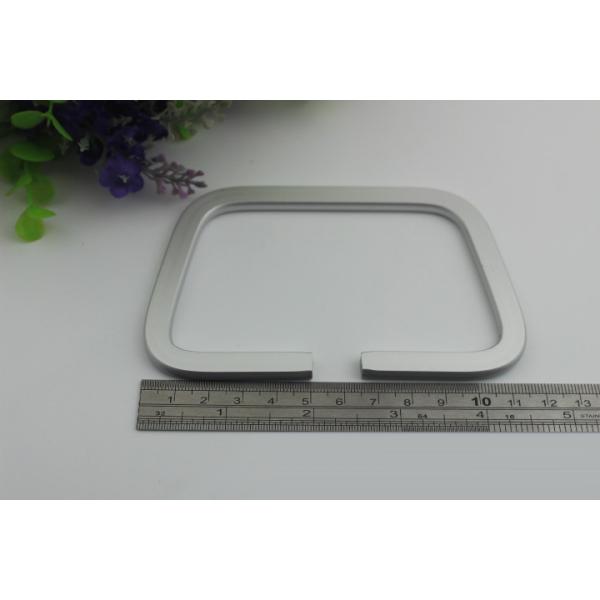 Bag accessories nickel color plated metal square ring handbag handle