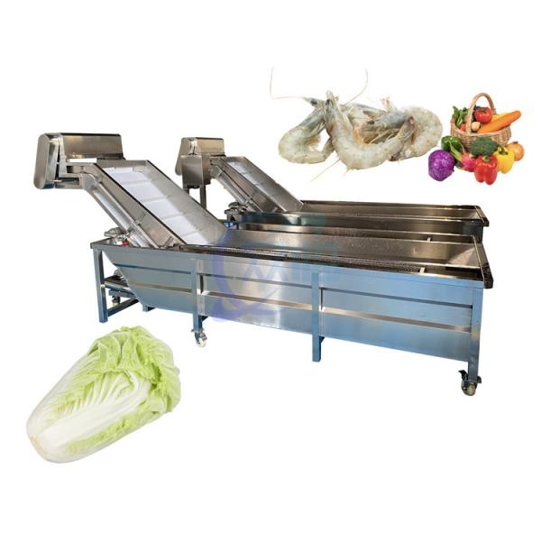 Buy Stable Fish Speed Cleaning Machine , Wear Resistant Automatic Vegetable Washer at wholesale prices