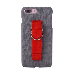 PC Colorful Canvas Wristband Back Cover Cell Phone Case For iPhone 7 6s Plus