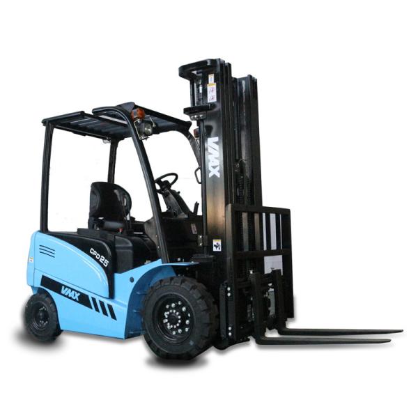 Buy 2T VMAX Four Wheel Electric Forklift Truck For Construction And Industrial Use at wholesale prices