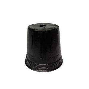 Black plastic nursery pot