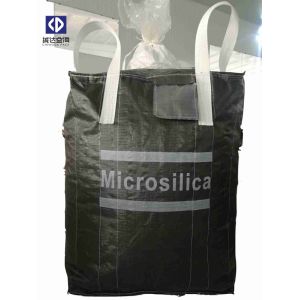 Quality Spout Top 1000KGS FIBC Bulk Bags / PP Jumbo Bags For Packing Black Color for sale