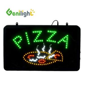 Quality Customized Shape LED Lighting Pizza Display Sign for Store Window in PC Material for sale