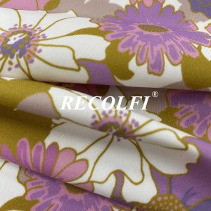 Moistureproof Sustainable Legging Material Fabric Embossed Print