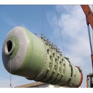 FRP Bubble Tower GRP Fiberglass Ammonia Absorption Tower Chemical Pollution