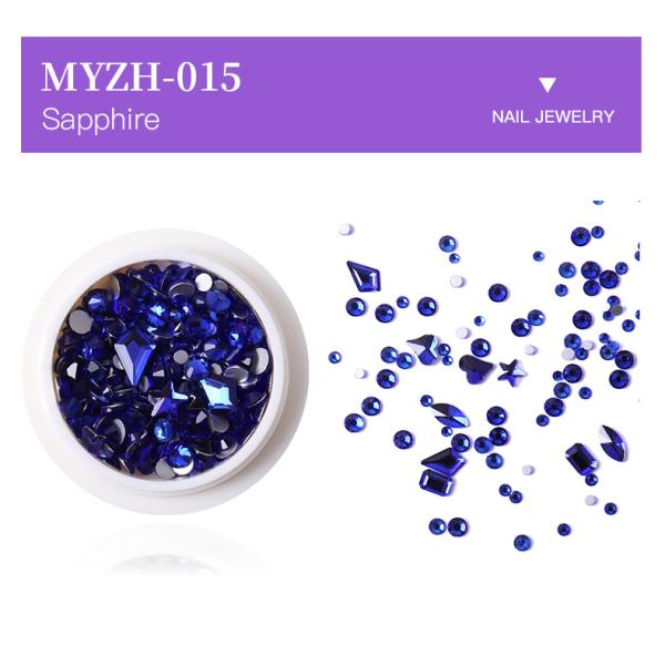 See Details Flat Bottom Mix Shape Glass Nail Diamond Rhinestones for Nail Art from Yiwu