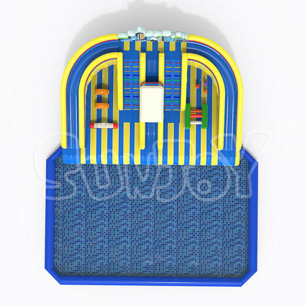 0.9mm Plato Commercial Inflatable Water Park With Slide