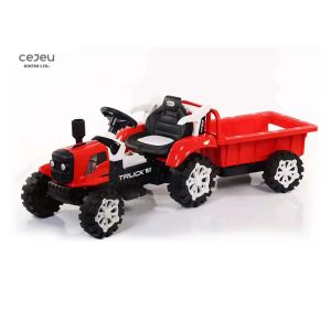 162*56*48CM Red 6 Wheel Tractor With Removable Hopper With Bluetooth