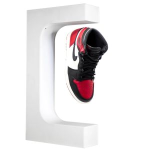 new led light customize magnetic levitation sneaker shoes advertising display