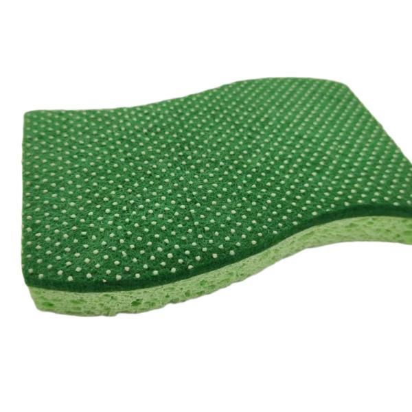 Buy Eco-Friendly Wood Pulp Wave Sponge for Kitchen Cleaning at wholesale prices