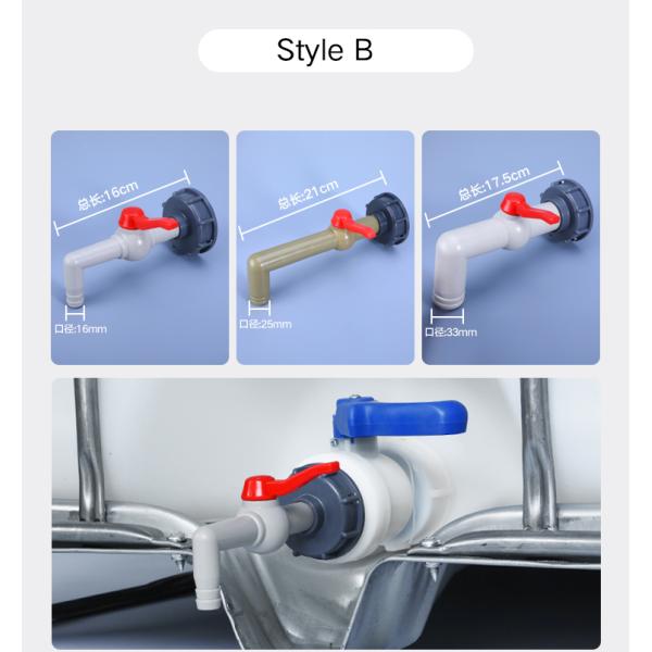 IBC Water Tank Valve Fittings in PE Plastic Type for Garden Irrigation Connector Sample