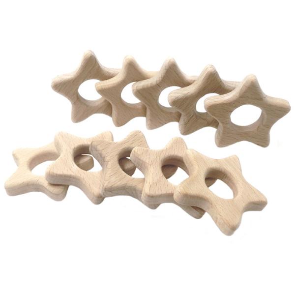 Buy Beech 2cm Wooden Teething Toy Rabbit 4cm Personalised Wooden Teether at wholesale prices