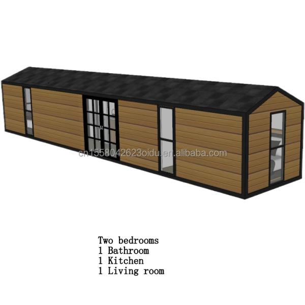 Galvanized Steel Bending 180g and Aluminum Alloy Windows 40ft Modern Design Prefabricated Wooden Container House for Hotel Shop