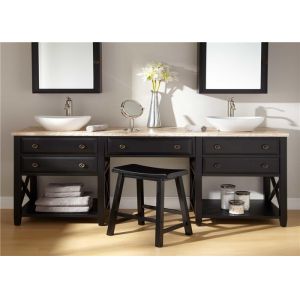 Prima Customized MDF Vanity With Quartz Stone Countertop / Basin and Faucet