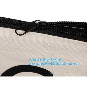 Professional Cosmetic Bag Canvas Zipper Pouch Wholesale, Private Label Makeup