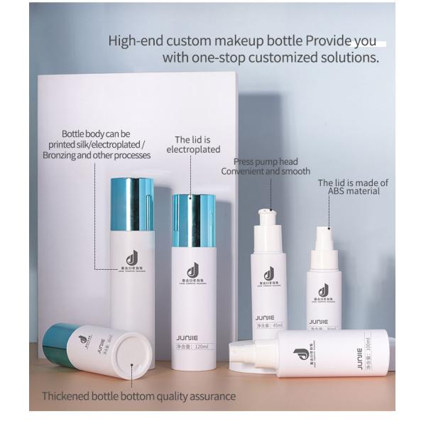 PETG Green Pump Bottle Cosmetic Empty Body Spray Bottles 100ml