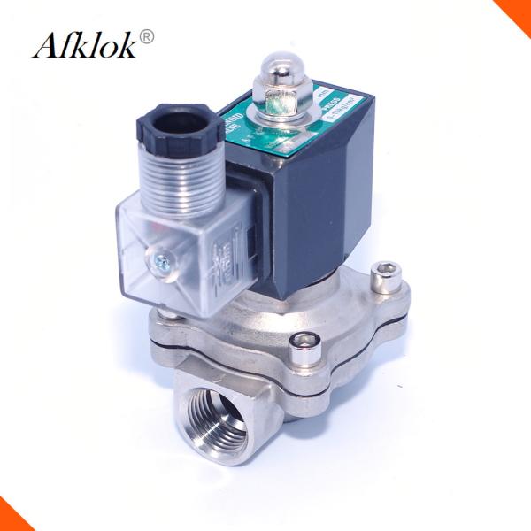 Stainless Steel Pilot Lpg Gas Solenoid Valve Low Working Temperature 0~1Mpa -5