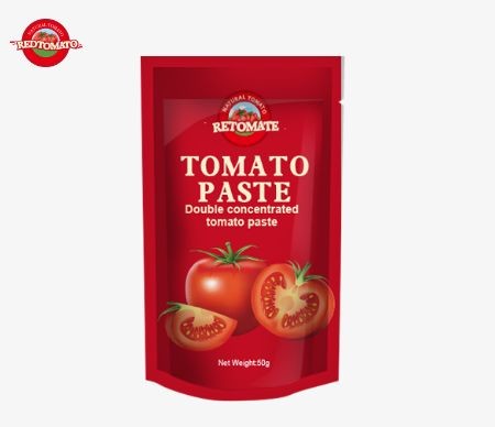 Buy 50g Stand-Up Sachet Of Tomato Paste Complies With ISO HACCP And BRC Standards Ensuring Compliance With Factory Pricing at wholesale prices
