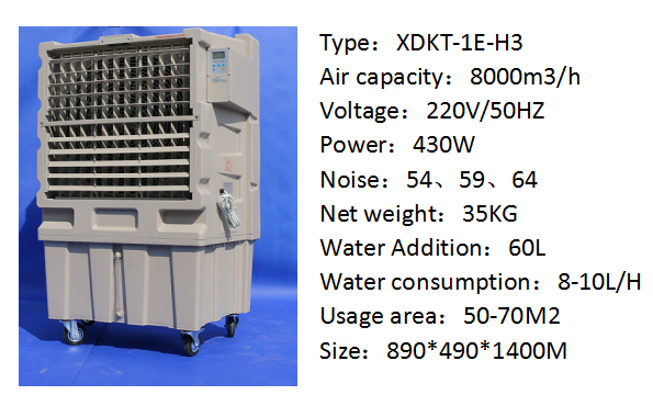 Mobile Roof Mounted Evaporative Air Cooler CE SASO ETL SAA Certification