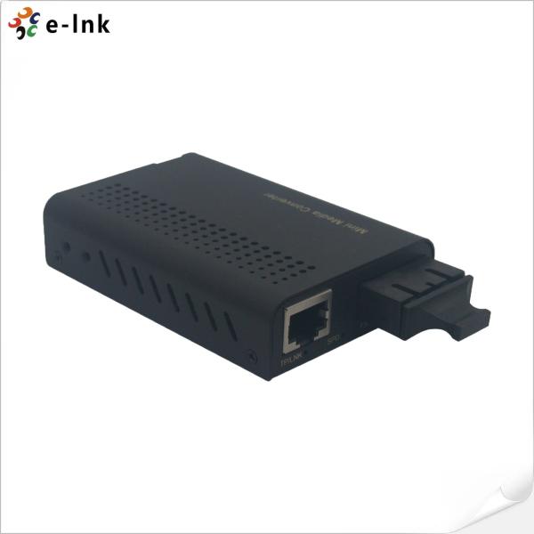 Buy Mini 10/100/1000Base-TX To 1000Base-FX SC Fiber Media Converter at wholesale prices