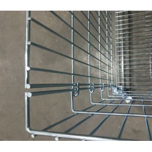 Mobile Metal Large Wire Basket BZP Finish Personalized Design Screwless