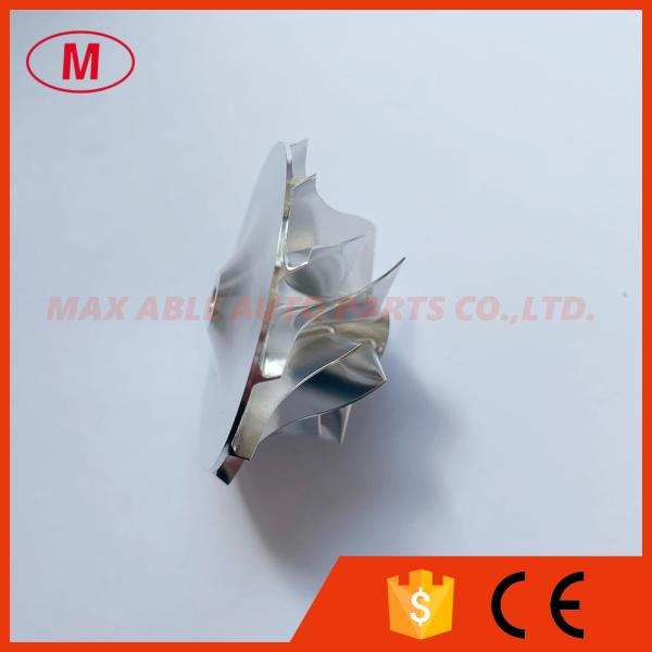 GT1249 34.66/49.00mm 6+6 blades high performance bore 4.08mm turbocharger milling/aluminum 2618/billet compressor wheel