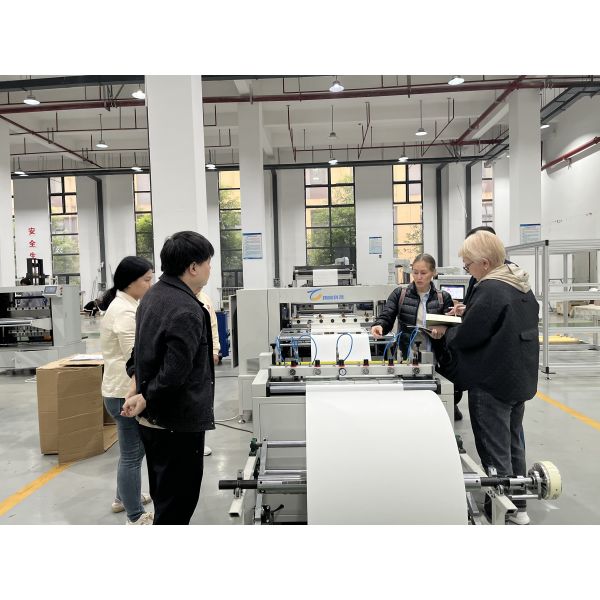 Buy High Quality CNC Pleating & Slitting Paper Folding Machine Full-Automatic Production Line with Knife Type Grade Automatic at wholesale prices