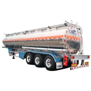 Quality CIMC Tri/3 Axle 42000 Liters Aluminum Truck Fuel Tanks Trailer for Sale in Costa Rica for sale