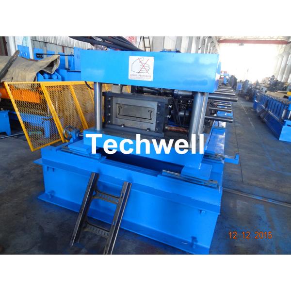 Buy 1.5-2.5mm Heavy Duty Cable Tray Ladder Roll Forming Machine With Servo Feeding and Pre-Punching System at wholesale prices