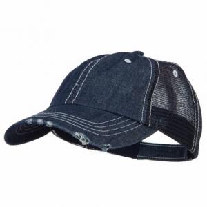 Quality Special Cotton Mens Trucker Caps , Denim Low Profile Cool Trucker Hats For Men for sale