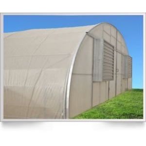 Galvanized PE Film Single Span Greenhouse For Vegetables 9x30m