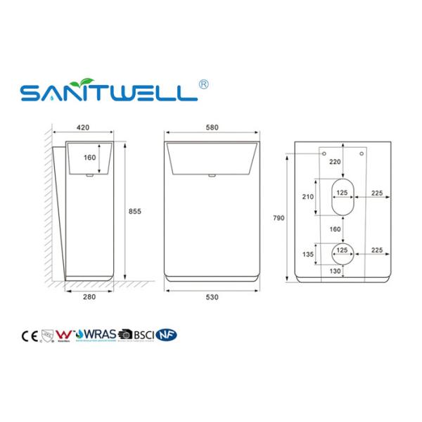European Style Bathroom Sink Basin Classic Pedestal Basin For Bathroom