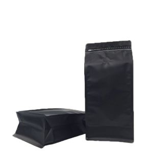 White Block Bottom Recyclable Tea Packaging Pouch