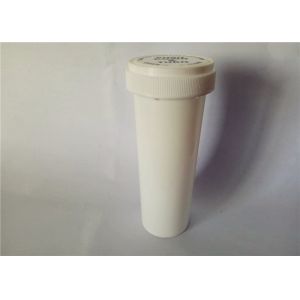White Airtight Reversible Cap Vials , H140mm*D45mm Plastic Prescription Bottles