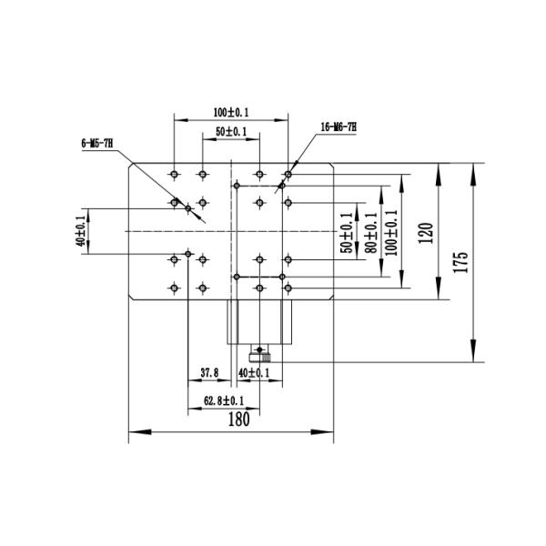 70mmx70mm Aluminum Alloy Manual Lab Jack Precise Positioning