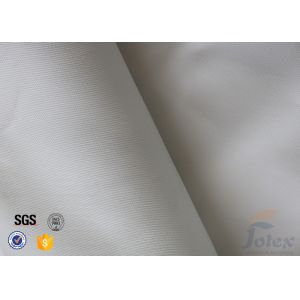 China 14oz 0.45mm White Silicone Coated Fiberglass Fabric Emergency Fire Blanket on sale