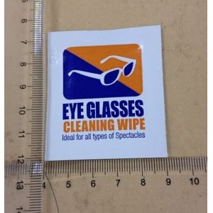 Disposable single packed customized wet wipes for glasses