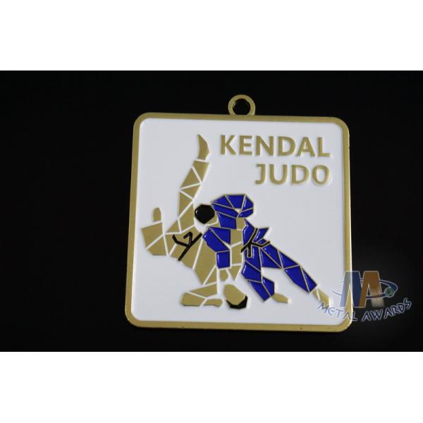 Judo Logo Custom Sports Taekwondo Medals With Gold Silver Copper Plating 60mm Size