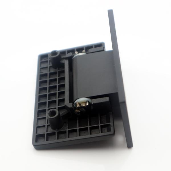304 Stainless Steel Matt Black 90 Degree Shower Door Hinge for Square Appearance Style
