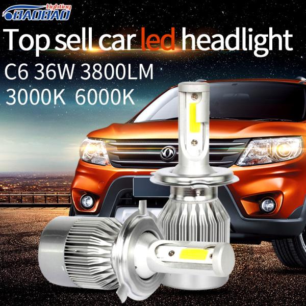 Buy C6 36W 3800lm Car led headlight at wholesale prices