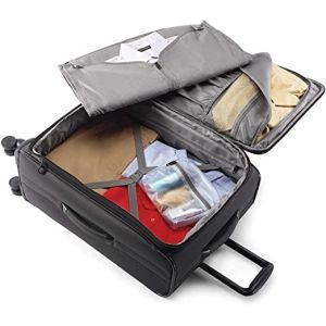 Expandable 4 Wheel 210D Polyester Soft Trolley Luggage