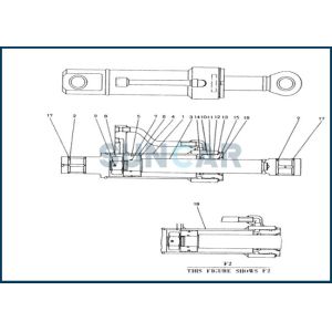 2438U693R100 Piston Rod Seal Repair Kit Use In Arm Cylinder KOBELCO