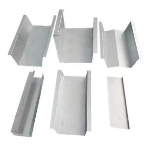 Silvery Fire Resistance Water Channel For Solar Mounting Anodized