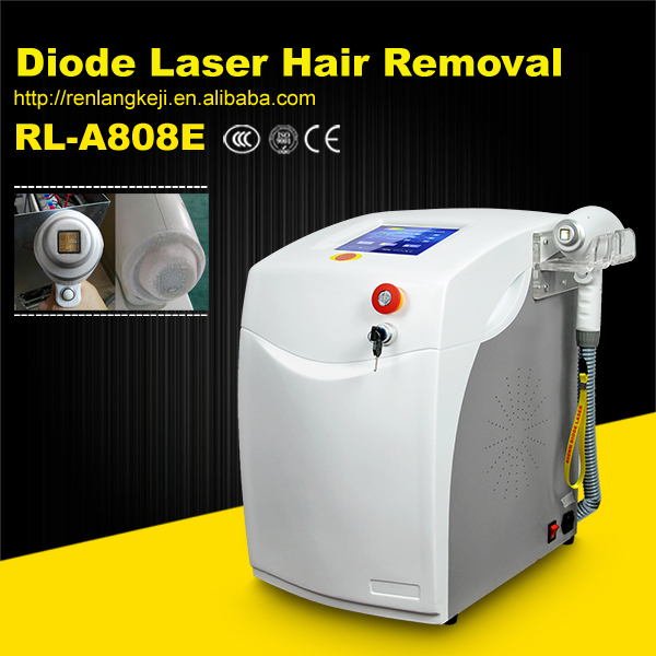 Buy Portable 808nm Diode Laser Hair Removal Machine with 20-950ms Pulse Width 1~20Hz Frequency and 10 X 16mm Spot Size at wholesale prices
