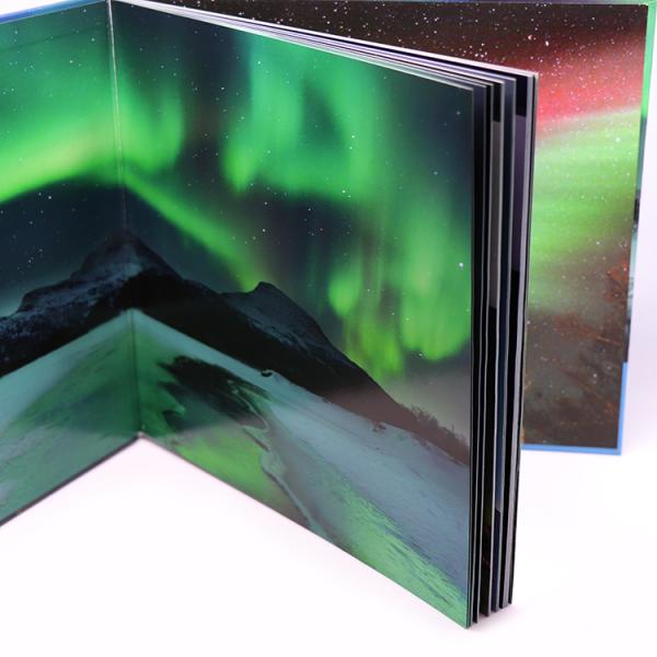 A3 Eco Friendly Silver Hot Stamp Coffee Table Book Printing Of Scenery