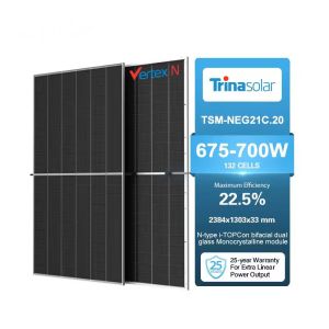690W Vertex N 670W Pv Modul Solarpanel 675W 680W 685W 690W 700Watt Plus bifacial