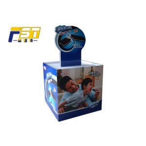 Supermarket Cosmetic Cardboard Pallet Display Recycable Environmental Friendly