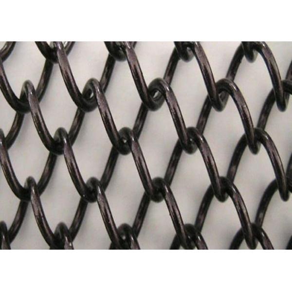 Buy Alu Alloy Metal Black Mesh Curtain Fireplace Screen 1.5mm Dia at wholesale prices